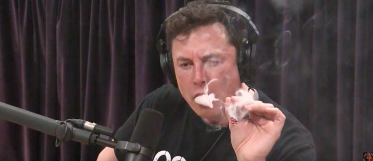 Elon musk smokes weed (but doesn't inhale) on the joe rogan show ...